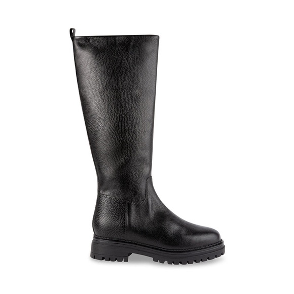 Black Leather knee high boots - Picture 2 of 5